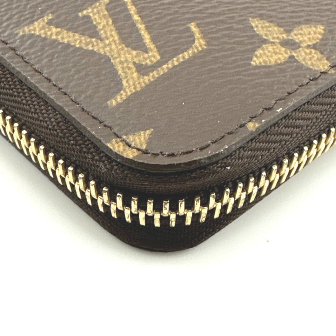 LOUIS VUITTON Long Wallet Purse M41894 Monogram canvas Rose valerine zipper long wallet Monogram Zippy wallet Women Used Authentic