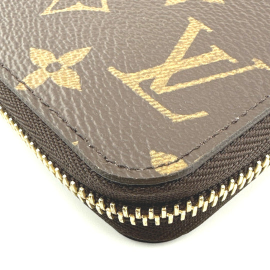 LOUIS VUITTON Long Wallet Purse M41894 Monogram canvas Rose valerine zipper long wallet Monogram Zippy wallet Women Used Authentic