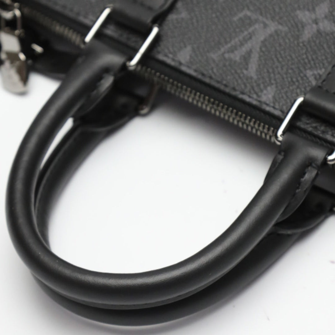 LOUIS VUITTON Tote Bag M46456 Monogram canvas black Shoulder Bag Monogram Eclipse Sac Plat Cloth mens Used Authentic