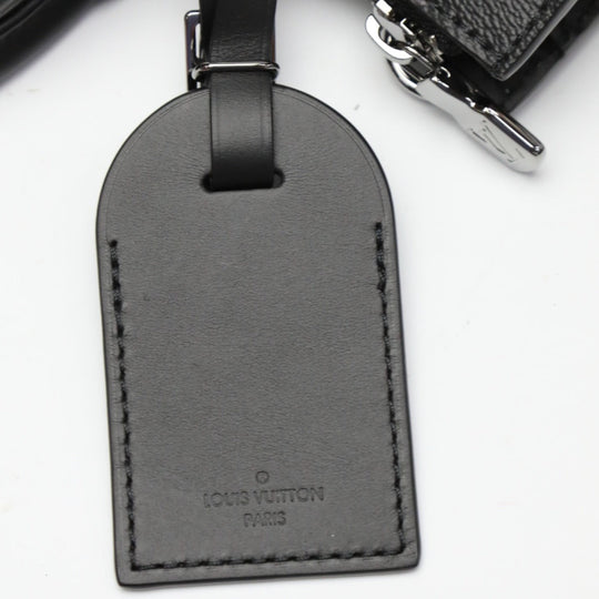 LOUIS VUITTON Tote Bag M46456 Monogram canvas black Shoulder Bag Monogram Eclipse Sac Plat Cloth mens Used Authentic