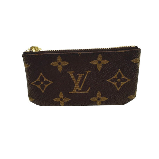 LOUIS VUITTON Key case Key holder  M62650 Monogram canvas Brown Key case Key holder for coin pocket Monogram Pochette Kle unisex(Unisex) Used Authentic