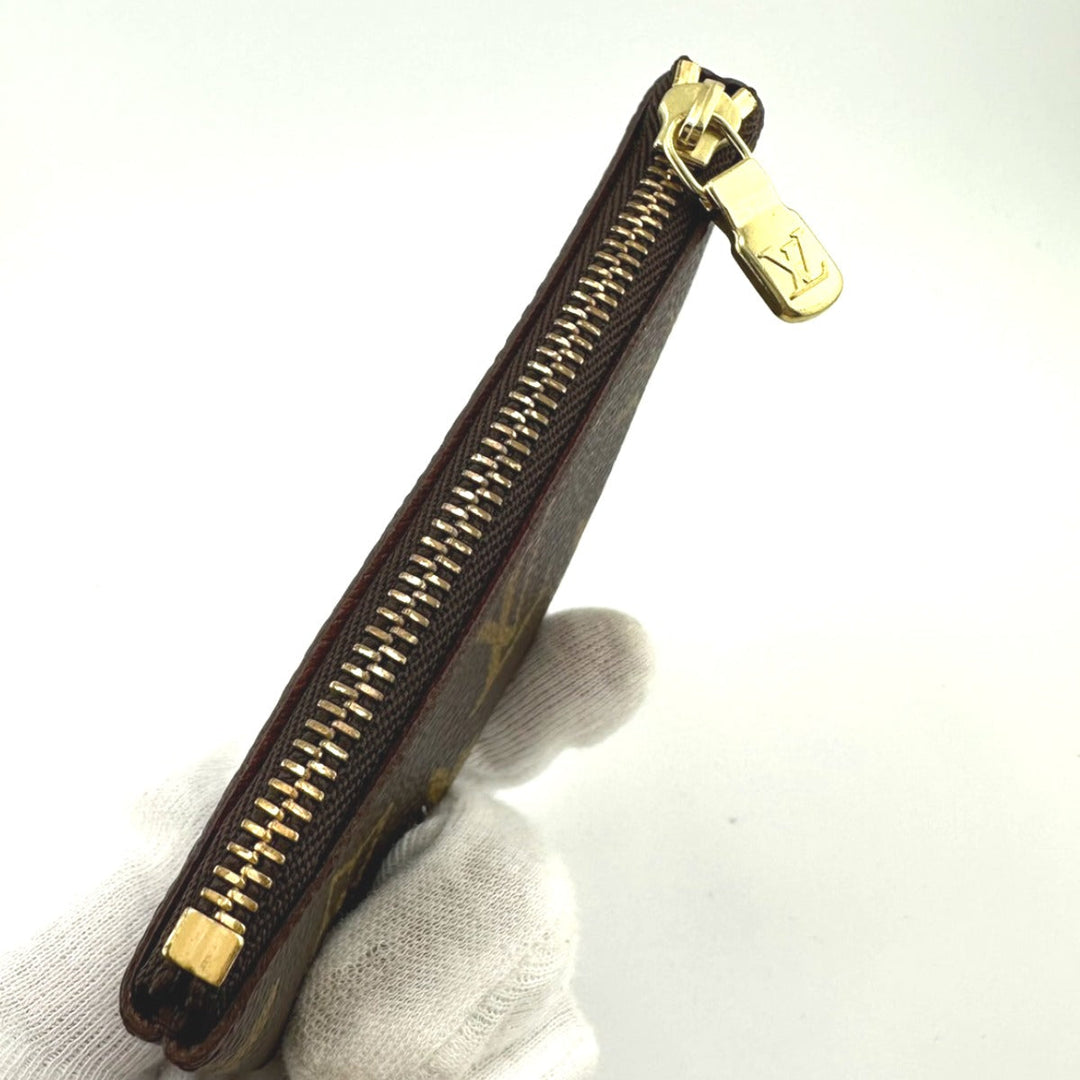 LOUIS VUITTON Key case Key holder  M62650 Monogram canvas Brown Key case Key holder for coin pocket Monogram Pochette Kle unisex(Unisex) Used Authentic