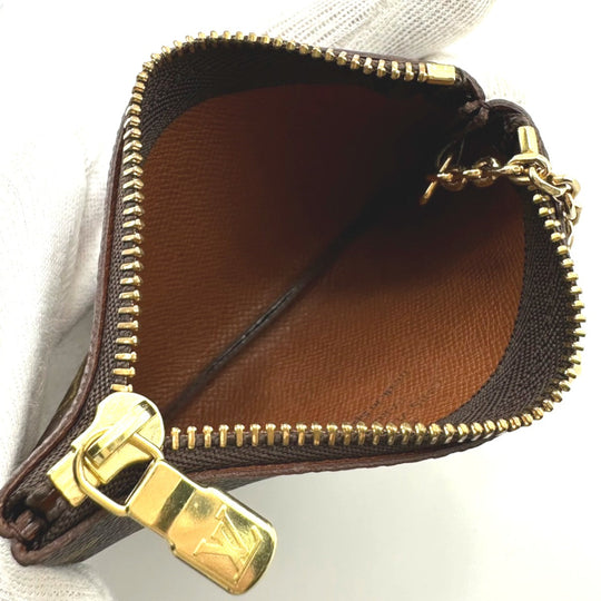 LOUIS VUITTON Key case Key holder  M62650 Monogram canvas Brown Key case Key holder for coin pocket Monogram Pochette Kle unisex(Unisex) Used Authentic