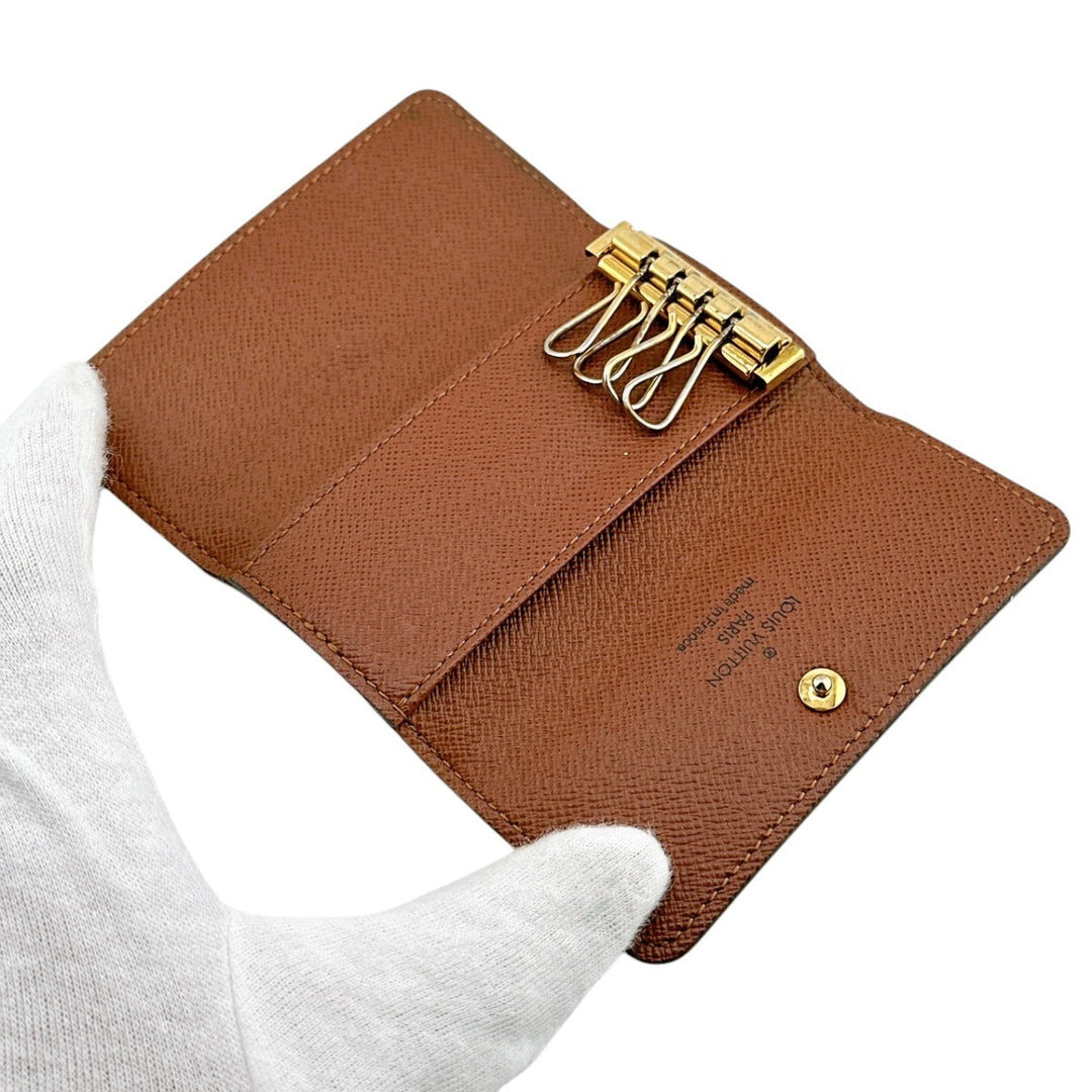 LOUIS VUITTON Key case Key holder  M69517 Monogram canvas Brown for 4 Monogram Multicles4 Women(Unisex) Used Authentic