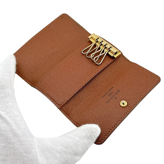 LOUIS VUITTON Key case Key holder  M69517 Monogram canvas Brown for 4 Monogram Multicles4 Women(Unisex) Used Authentic