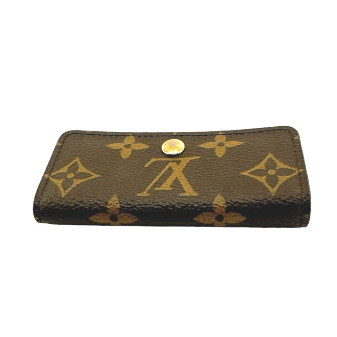 LOUIS VUITTON Key case Key holder  M69517 Monogram canvas Brown for 4 Monogram Multicles4 Women(Unisex) Used Authentic
