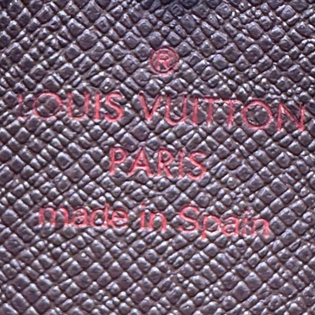 LOUIS VUITTON Key case Key holder  N62658 Damier canvas Brown Key case Key holder for coin pocket Damier Pochette Cre unisex(Unisex) Used Authentic