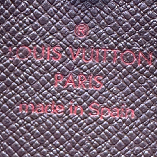 LOUIS VUITTON Key case Key holder  N62658 Damier canvas Brown Key case Key holder for coin pocket Damier Pochette Cre unisex(Unisex) Used Authentic