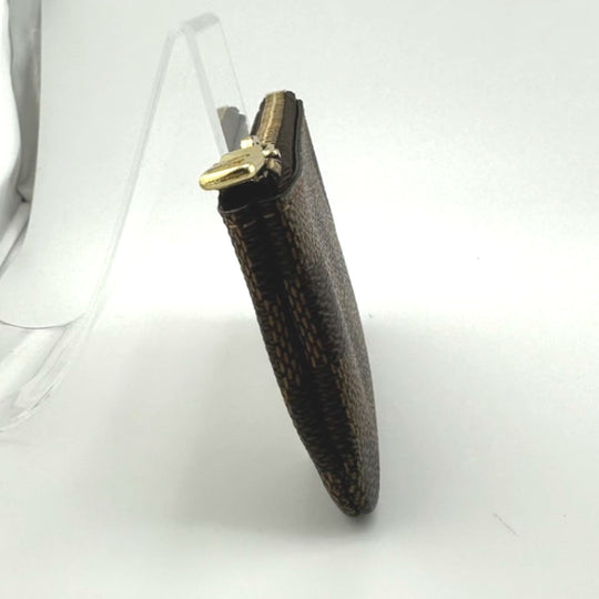LOUIS VUITTON Key case Key holder  N62658 Damier canvas Brown Key case Key holder for coin pocket Damier Pochette Cre unisex(Unisex) Used Authentic