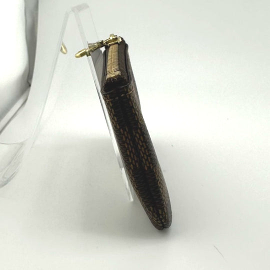 LOUIS VUITTON Key case Key holder  N62658 Damier canvas Brown Key case Key holder for coin pocket Damier Pochette Cre unisex(Unisex) Used Authentic