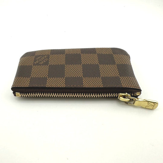 LOUIS VUITTON Key case Key holder  N62658 Damier canvas Brown Key case Key holder for coin pocket Damier Pochette Cre unisex(Unisex) Used Authentic