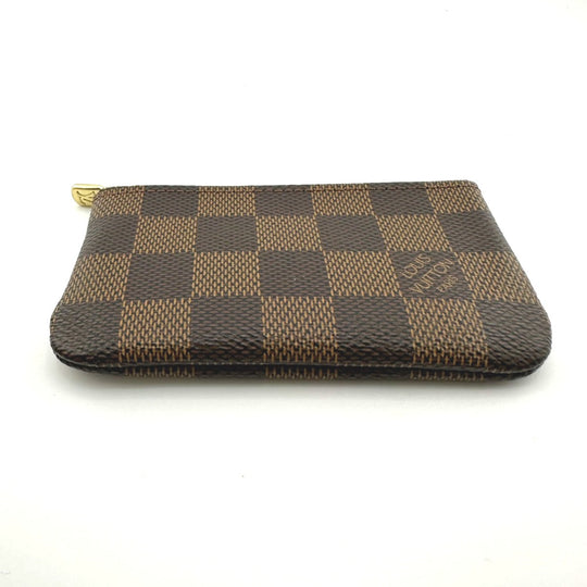 LOUIS VUITTON Key case Key holder  N62658 Damier canvas Brown Key case Key holder for coin pocket Damier Pochette Cre unisex(Unisex) Used Authentic