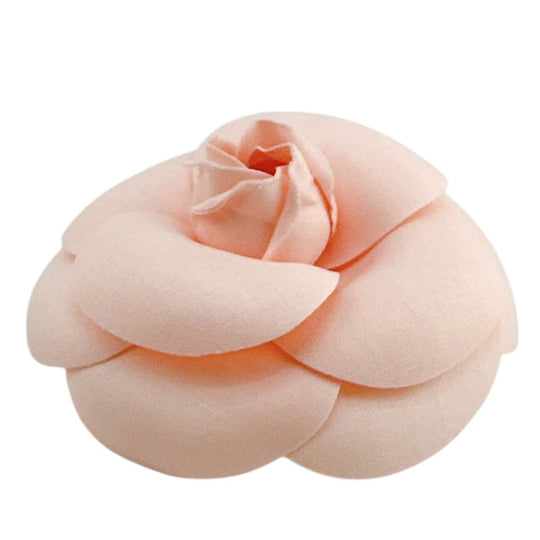 CHANEL Brooch fabric pink corsage Camelia box Women Used Authentic