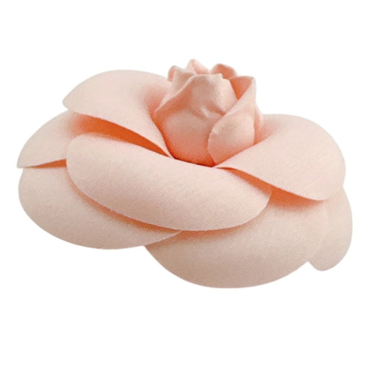 CHANEL Brooch fabric pink corsage Camelia box Women Used Authentic