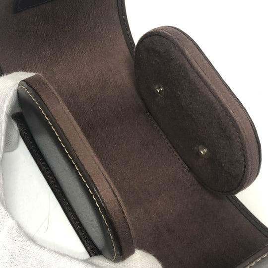 PATEK PHILIPPE Other accessories leather Brown Watch case logo mens(Unisex) Used Authentic