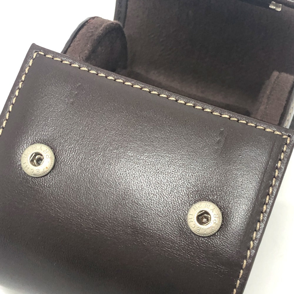 PATEK PHILIPPE Other accessories leather Brown Watch case logo mens(Unisex) Used Authentic