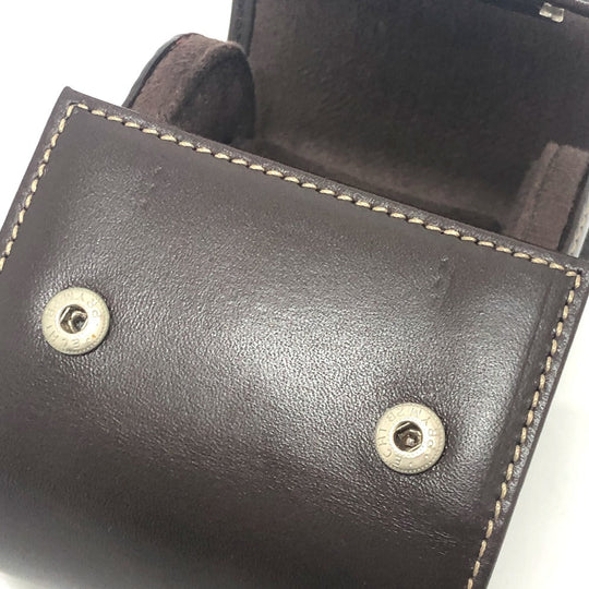 PATEK PHILIPPE Other accessories leather Brown Watch case logo mens(Unisex) Used Authentic
