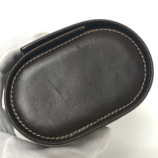 PATEK PHILIPPE Other accessories leather Brown Watch case logo mens(Unisex) Used Authentic