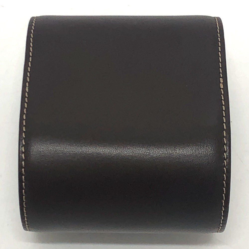 PATEK PHILIPPE Other accessories leather Brown Watch case logo mens(Unisex) Used Authentic