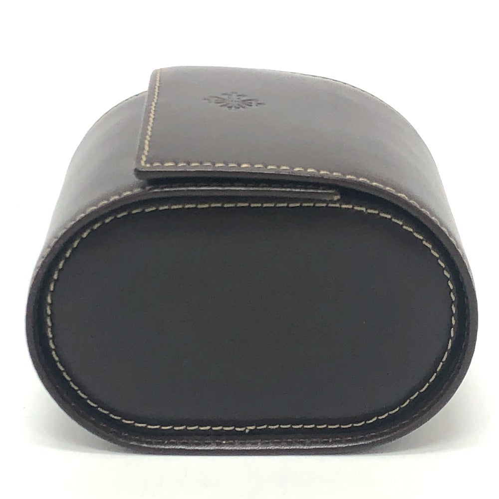 PATEK PHILIPPE Other accessories leather Brown Watch case logo mens(Unisex) Used Authentic