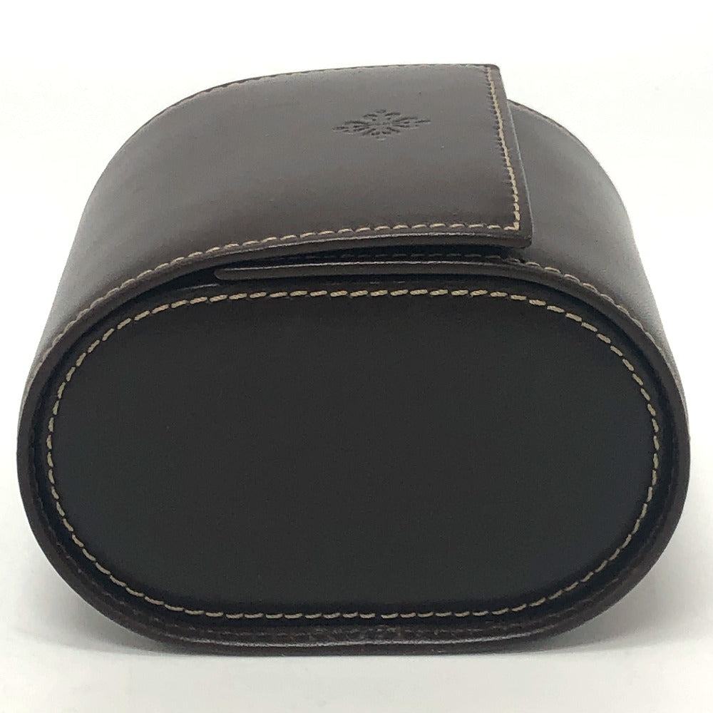 PATEK PHILIPPE Other accessories leather Brown Watch case logo mens(Unisex) Used Authentic