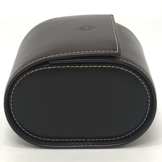 PATEK PHILIPPE Other accessories leather Brown Watch case logo mens(Unisex) Used Authentic