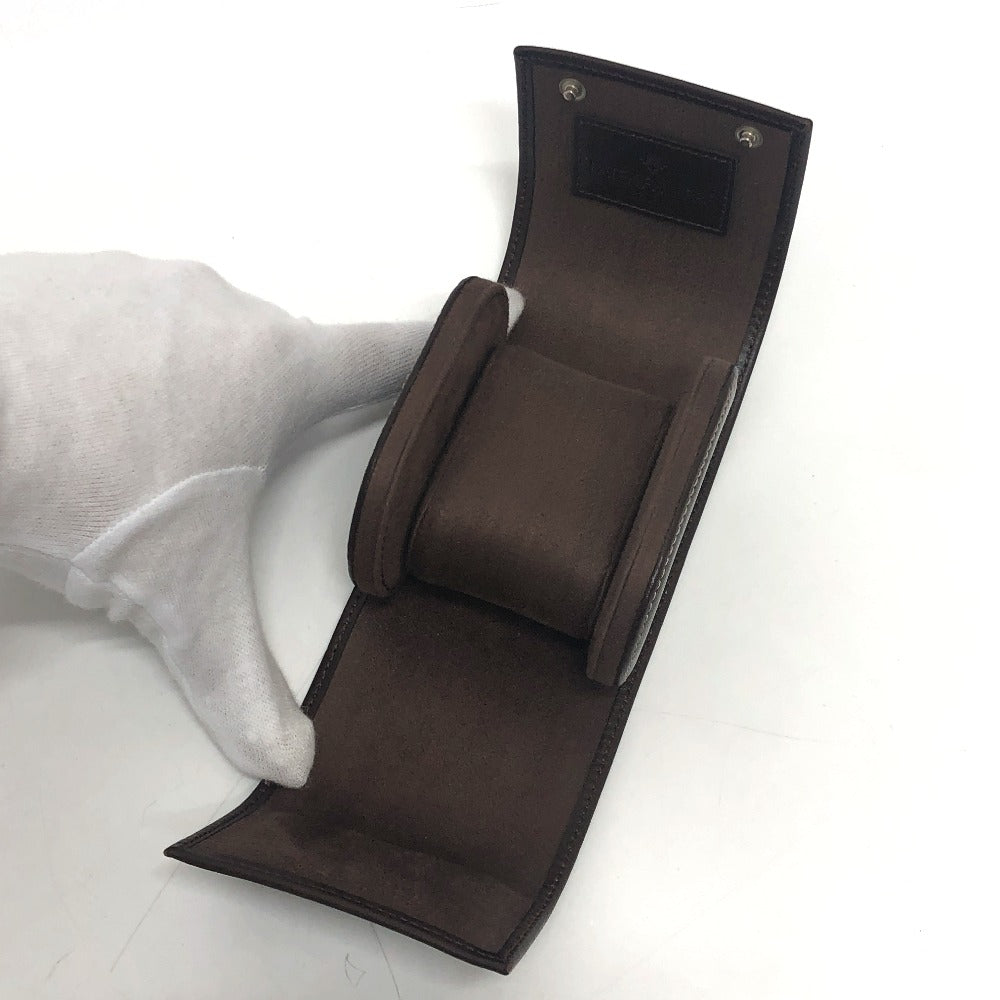 PATEK PHILIPPE Other accessories leather Brown Watch case logo mens(Unisex) Used Authentic