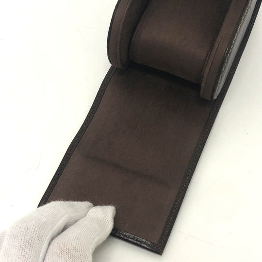 PATEK PHILIPPE Other accessories leather Brown Watch case logo mens(Unisex) Used Authentic
