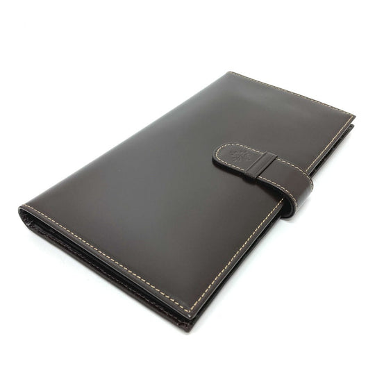 PATEK PHILIPPE Travel case leather Brown logo Novelty not for sale mens Used Authentic