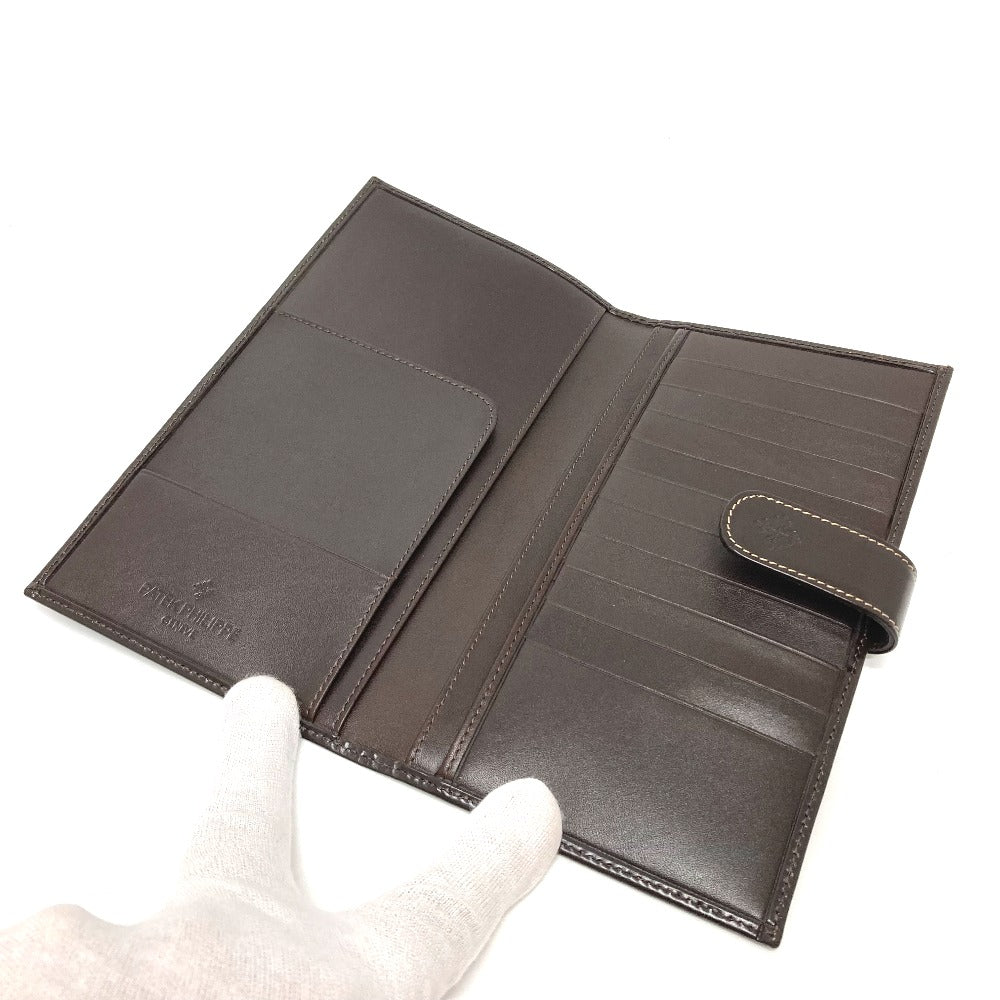 PATEK PHILIPPE Travel case leather Brown logo Novelty not for sale mens Used Authentic