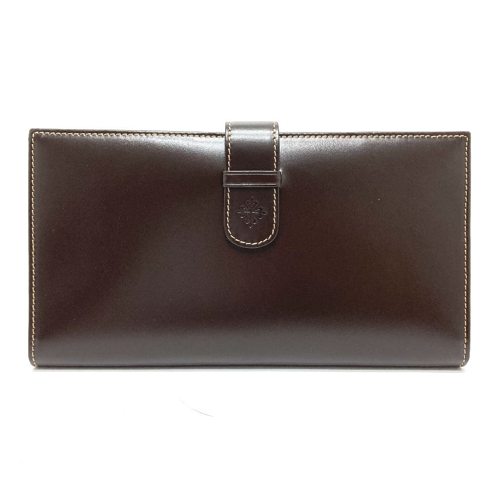 PATEK PHILIPPE Travel case leather Brown logo Novelty not for sale mens Used Authentic