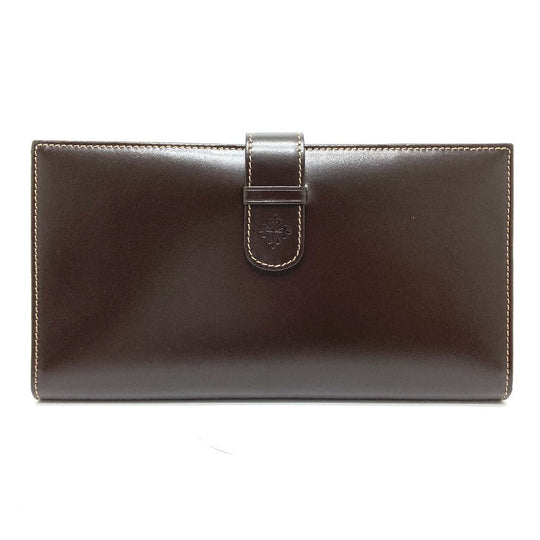 PATEK PHILIPPE Travel case leather Brown logo Novelty not for sale mens Used Authentic