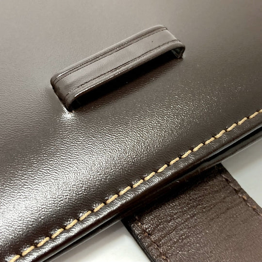 PATEK PHILIPPE Travel case leather Brown logo Novelty not for sale mens Used Authentic