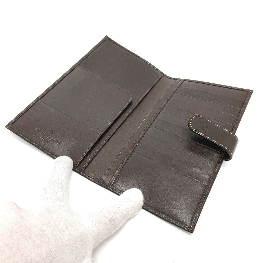 PATEK PHILIPPE Travel case leather Brown logo Novelty not for sale mens Used Authentic