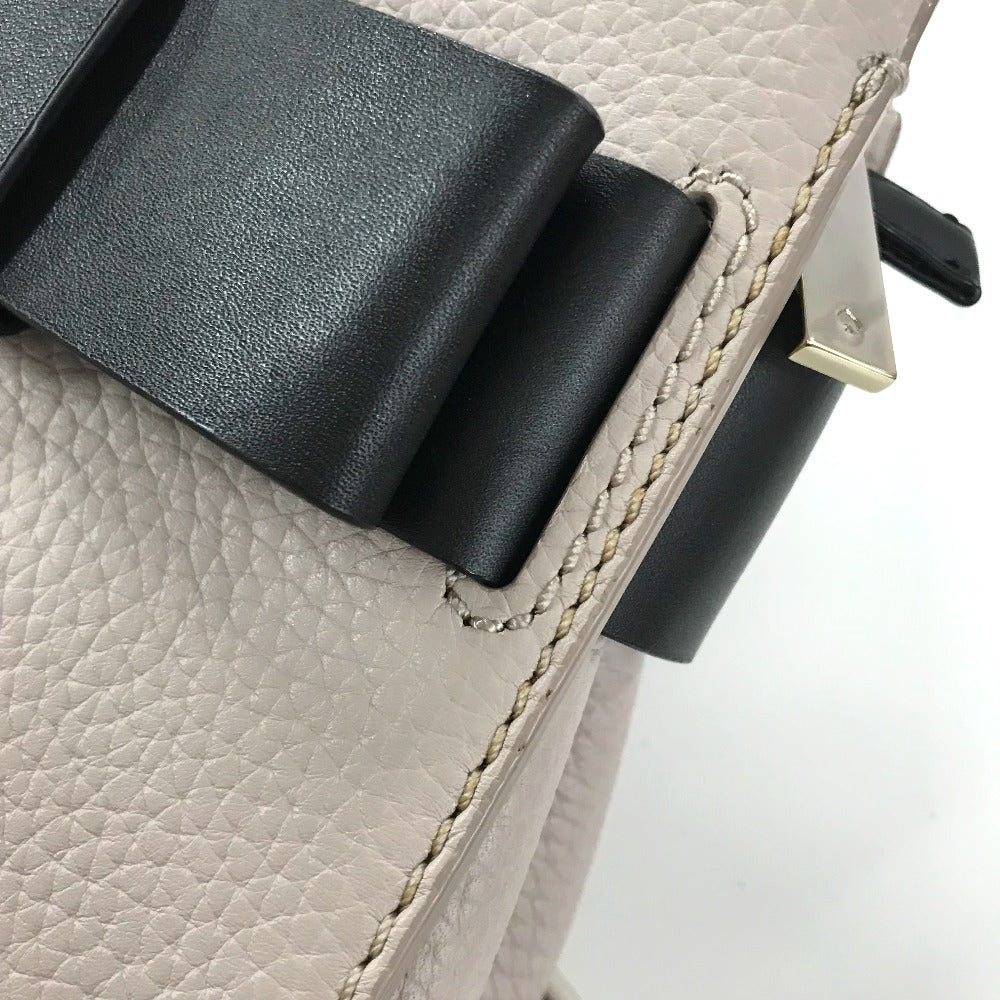 Kate Spade Handbag PXRU6082 leather Gray typex black Shoulder Crossbody Po Plat Street Women Used Authentic
