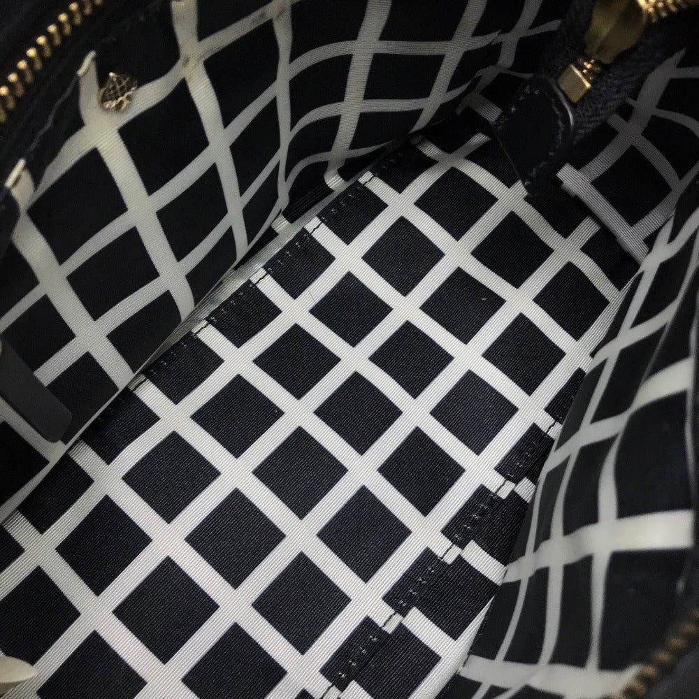 Kate Spade Handbag PXRU6082 leather Gray typex black Shoulder Crossbody Po Plat Street Women Used Authentic