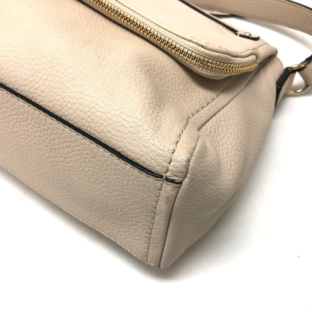 Kate Spade Shoulder Bag PXRU6223 leather light beige Crossbody Cobble Hill Women Used Authentic
