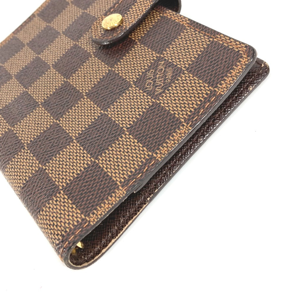 LOUIS VUITTON Notebook cover R20700 Damier canvas Brown Damier Agenda PM mens Used Authentic