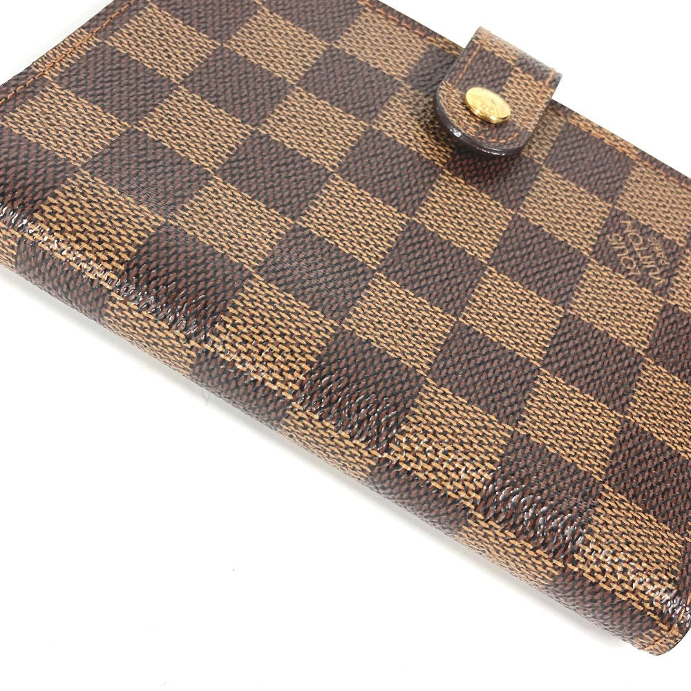 LOUIS VUITTON Notebook cover R20700 Damier canvas Brown Damier Agenda PM mens Used Authentic