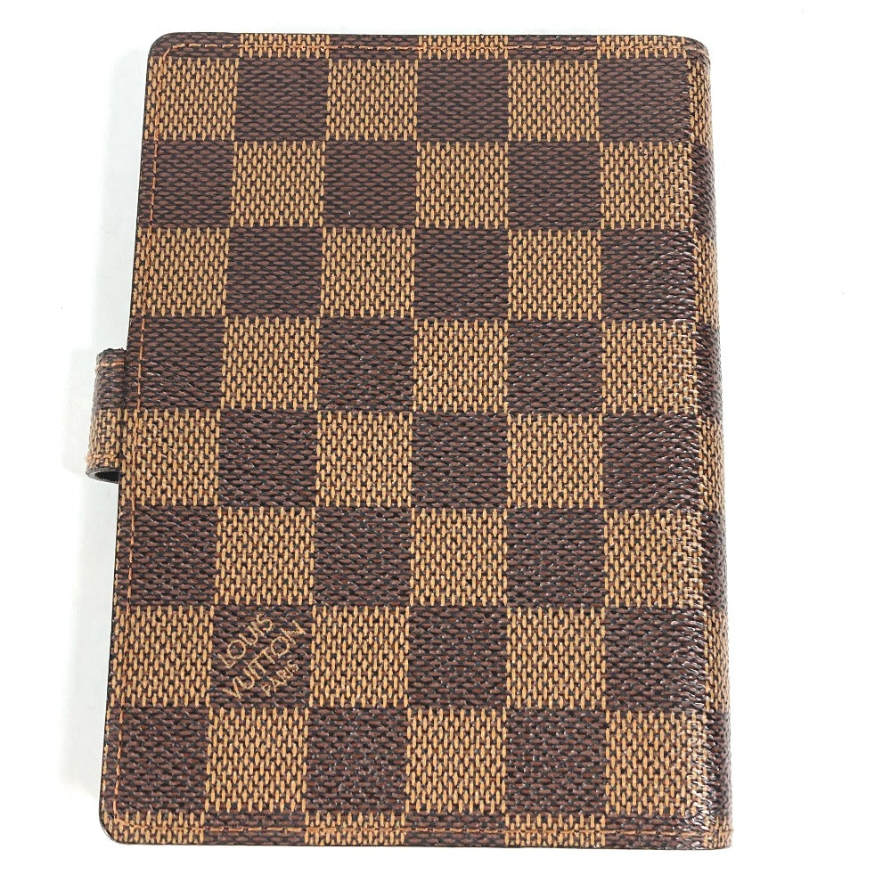 LOUIS VUITTON Notebook cover R20700 Damier canvas Brown Damier Agenda PM mens Used Authentic