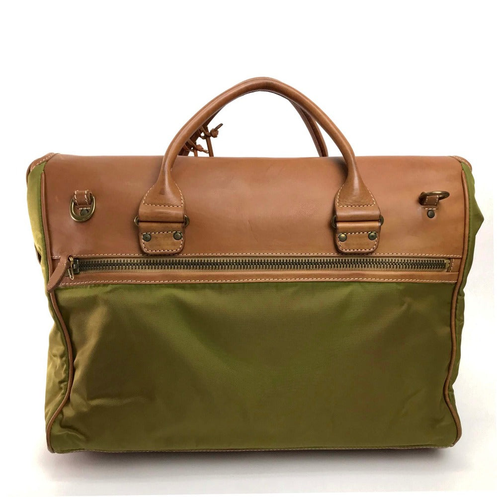 Felisi Handbag 20207 Nylon / leather khaki Men's Women Handbag unisex(Unisex) Used Authentic