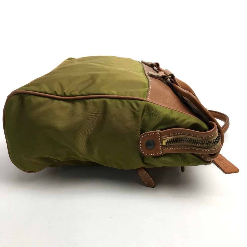Felisi Handbag 20207 Nylon / leather khaki Men's Women Handbag unisex(Unisex) Used Authentic