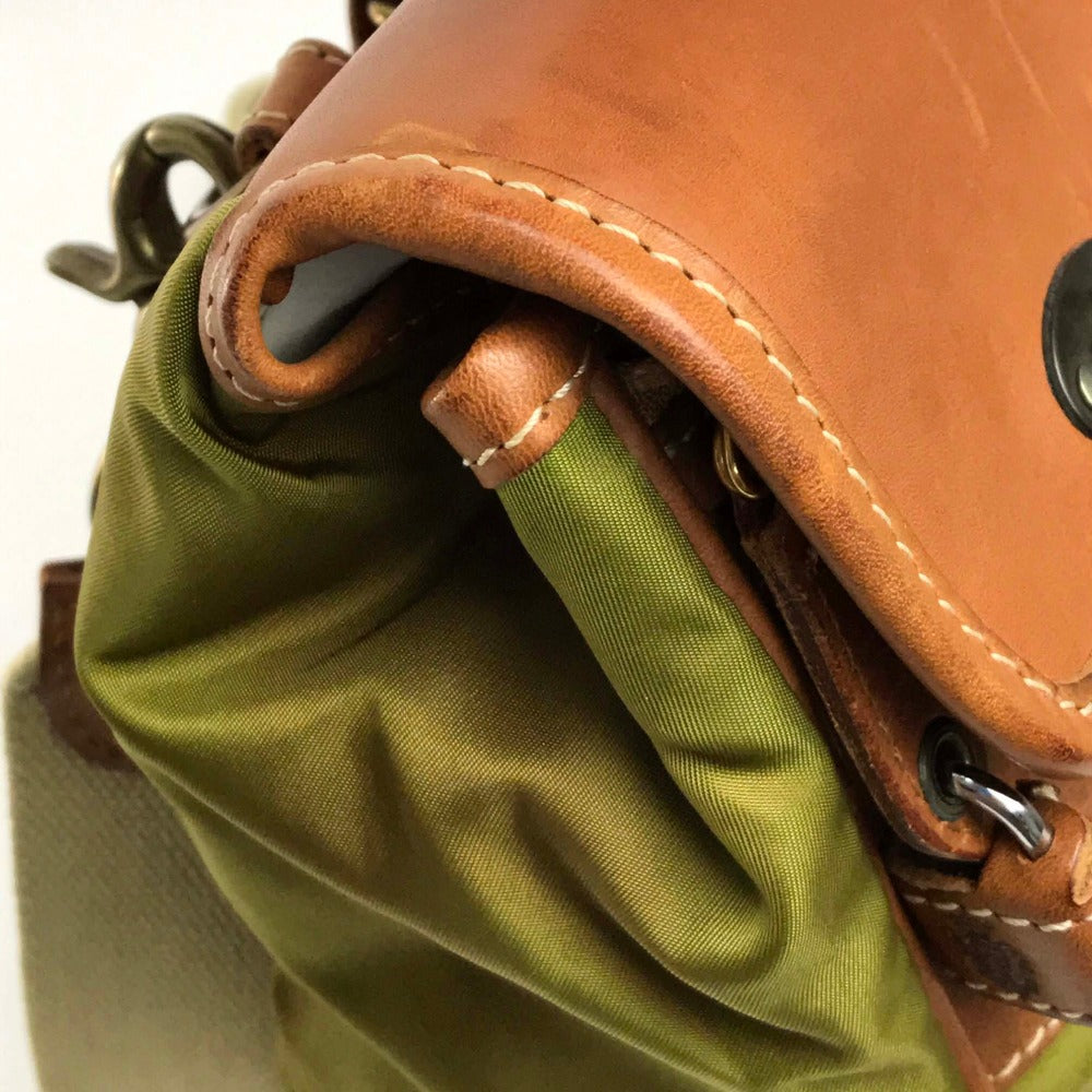 Felisi Handbag 20207 Nylon / leather khaki Men's Women Handbag unisex(Unisex) Used Authentic