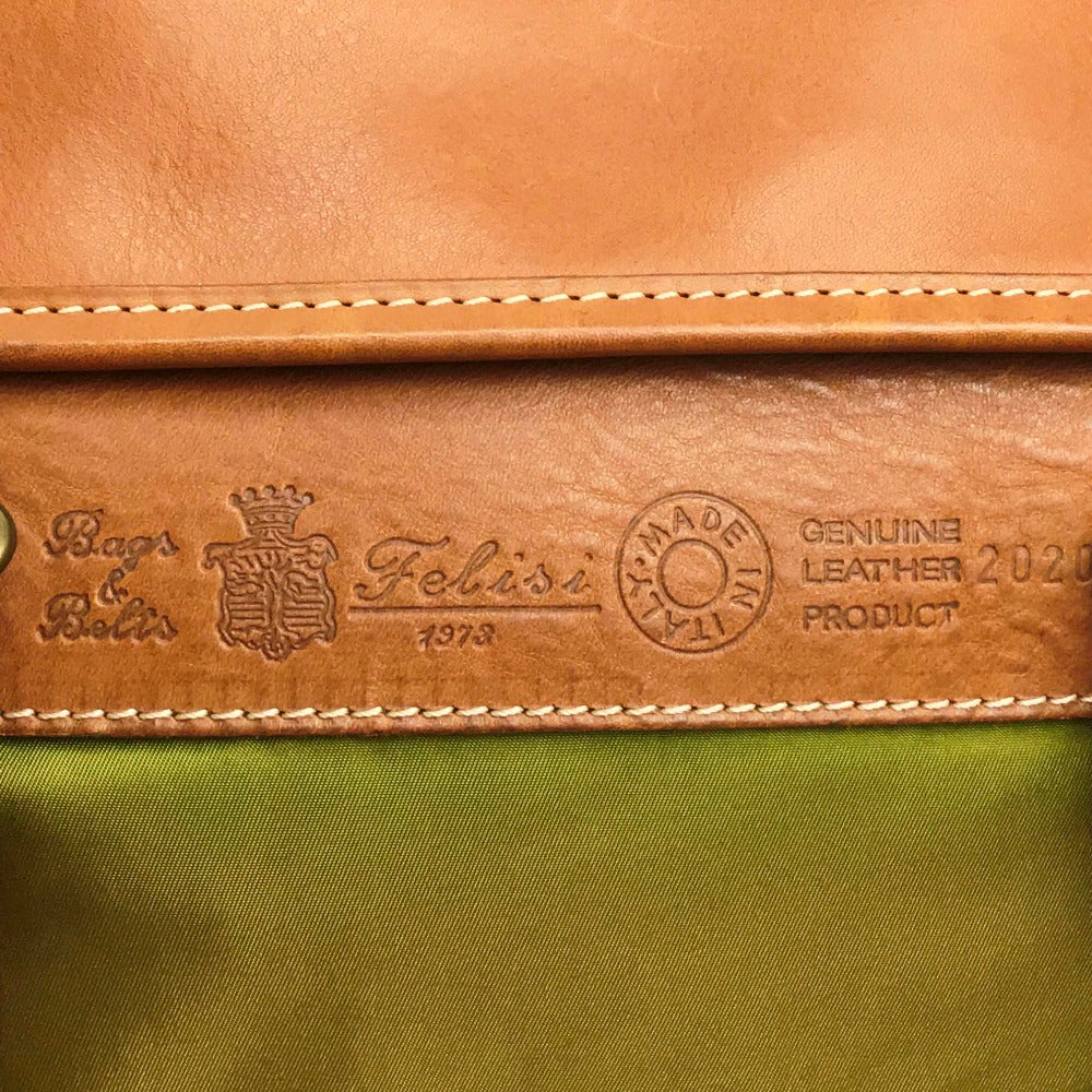 Felisi Handbag 20207 Nylon / leather khaki Men's Women Handbag unisex(Unisex) Used Authentic