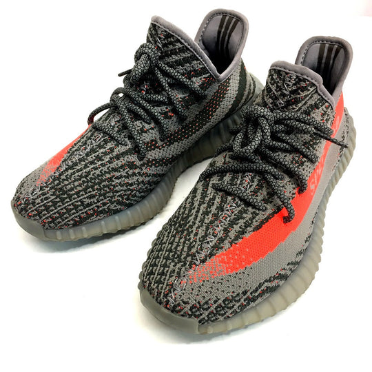 adidas sneakers BB1826 fabric gray Easy boost YEEZY BOOST 350 V2 BELUGA mens 9 1/2 Used Authentic