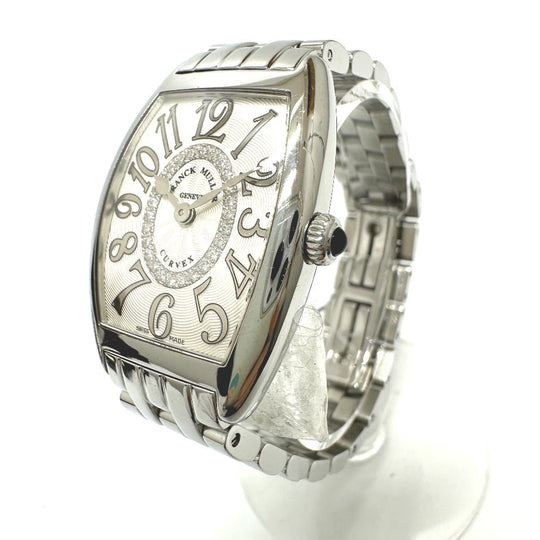 FRANCK MULLER Watches Quartz 1752QZRELCD1RAC Stainless Steel Silver トノウカーベックス Diamond white dial