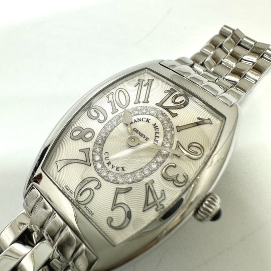 FRANCK MULLER Watches Quartz 1752QZRELCD1RAC Stainless Steel Silver トノウカーベックス Diamond white dial