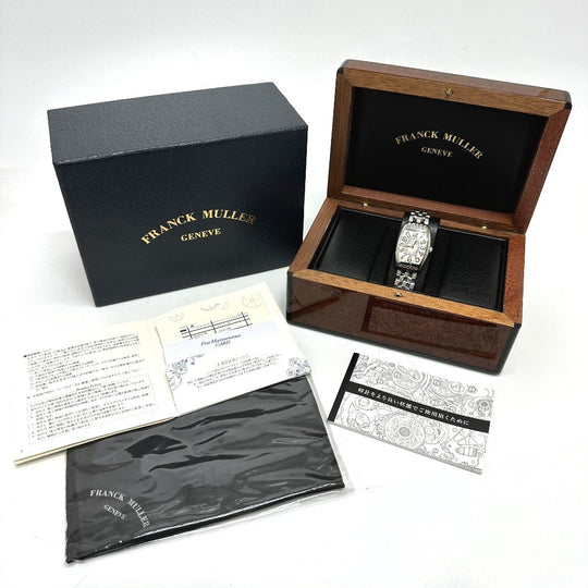 FRANCK MULLER Watches Quartz 1752QZRELCD1RAC Stainless Steel Silver トノウカーベックス Diamond white dial