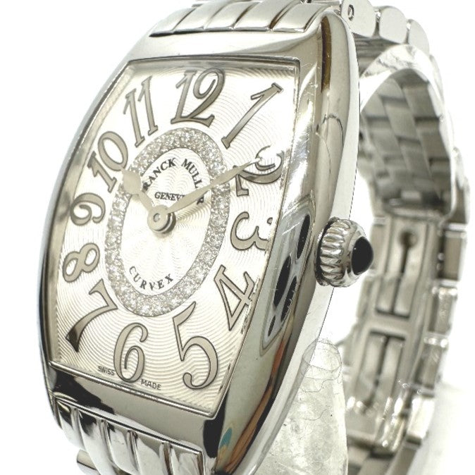 FRANCK MULLER Watches Quartz 1752QZRELCD1RAC Stainless Steel Silver トノウカーベックス Diamond white dial