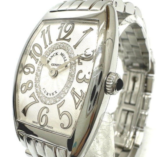 FRANCK MULLER Watches Quartz 1752QZRELCD1RAC Stainless Steel Silver トノウカーベックス Diamond white dial